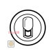 Панель телефонной розетки RJ11, слоновая кость, 66230 Legrand Celiane