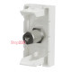 Розетка Coaxial F-type, белый, 1 модуль, Unica New Schneider NU346818