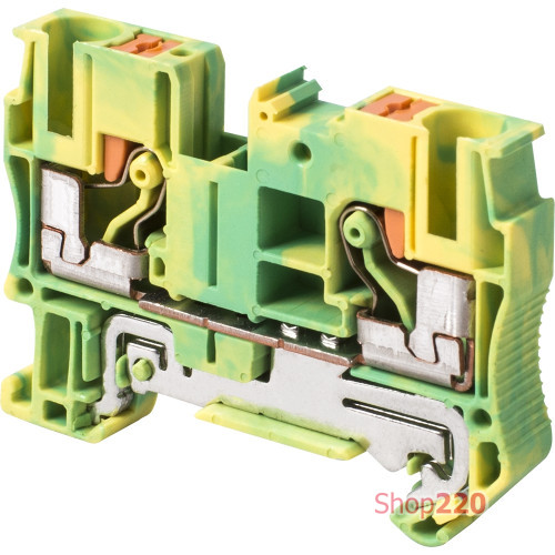 Наборная клеммная колодка заземления на DIN-рейке, e.tc.z.din.spring.6 Enext s070015