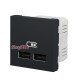 Розетка USB для зарядки, двойная, антрацит, 2 модуля, Unica New Schneider NU341854