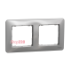 Рамка 2 поста, алюминий, Sedna Design SDD313802