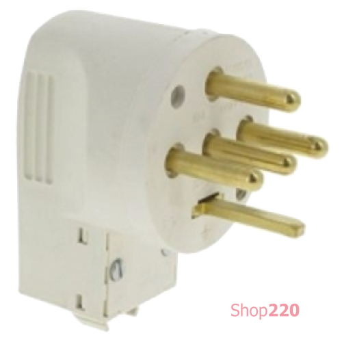 Вилка для электроплит 32A, 3 фазы, 55807 Legrand, слоновая кость