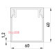Короб пластиковый 60х40 мм, e.trunking.stand.60.40 Enext s033009