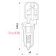 Ответвительный прокалывающий зажим BZO-03 для освещения (16-35 AsXs / 2.5-4), Tarel bzo-03