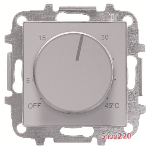 Накладка терморегулятора, серебряный, Sky ABB 8540.9 PL
