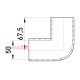 Угловой соединитель для труб d50мм, e.pipe.angle.stand.50 Enext s3035006