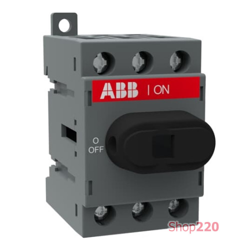 Выключатель нагрузки поворотный, 40А, 3 фазы, OT40F3 ABB