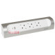 Угловой блок розеток с USB A+C, без кабеля, алюминий, 694504 Legrand