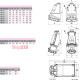 Силовая розетка 16А, 220В, 3 полюса, IP67, стационарная, EZH-1632 ETI 4482040