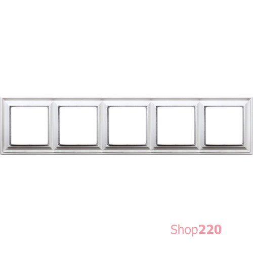 Рамка 5 постов, белый, JUNG Eco Profi Design EPD485WW