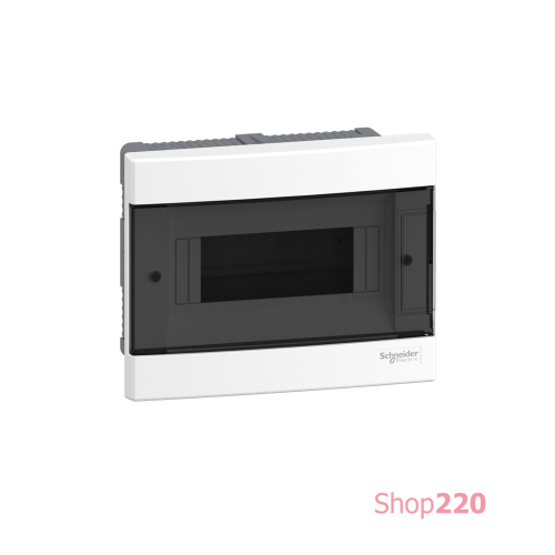 Электрический щит на 8 модулей, врезной, дымчатая дверь, Easy9 EU Schneider Electric EZ9EUA108
