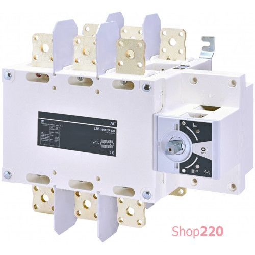 Переключатель нагрузки 1-0-2 1000А, 3P LBS CO 1000 ETI 4661555