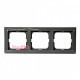 Рамка 3 поста, черный шато, ABB 2513-95-507 Basic 55