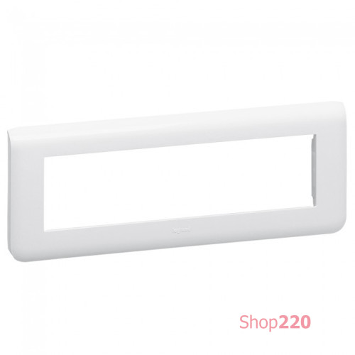 Рамка 8 модулей, белый, Mosaic New Legrand 078818L