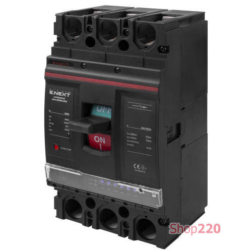 Силовой автомат с электронным расцепителем 630 А, 3-фазный, e.industrial.ukm.630Re.630 Enext i0770047