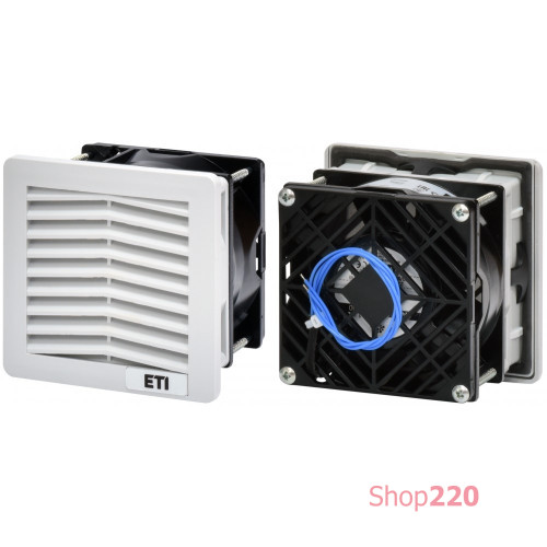 Фильтрующий вентилятор 22м куб/ч, 107x107x80мм, 230VAC, IP54, RAL7035, EF-107-22-230V ETI 1344010