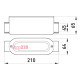 Соединитель ревизионный прямой для труб 1-1/2", e.industrial.pipe.db.revise.direct.1-1/2" Enext i0550005