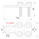 Наконечник кабельный на винтах, e.end.stand.clamp.150.185 Enext s0170007