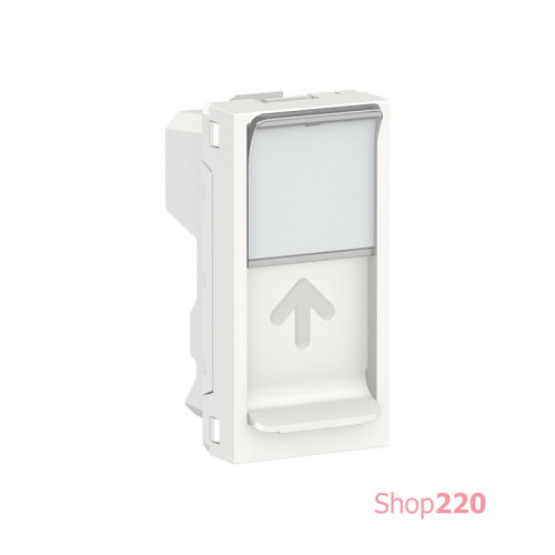 Центральная плата RJ45 Keystone / Systimax, белый, 1 модуль, Unica New Schneider NU946018