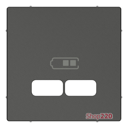 Накладка USB розетки, антрацит, Merten MTN4367-0414