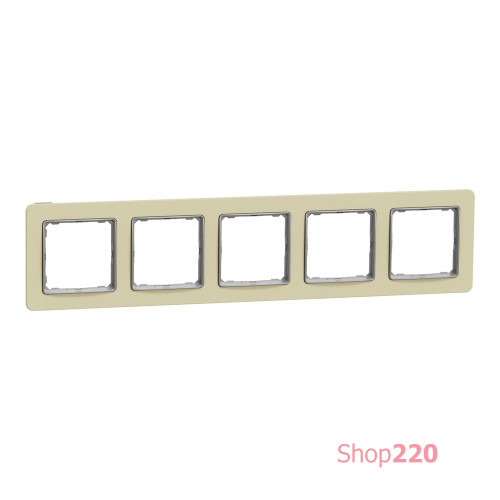 Рамка 5-постов, матовый песочный, Sedna Design Schneider Electric SDD392805