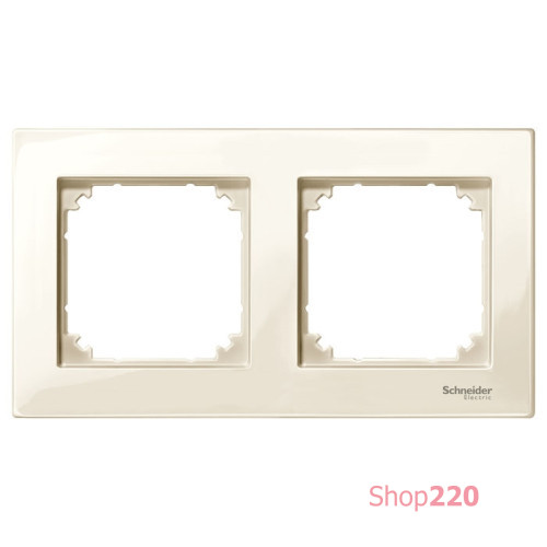 Рамка 2 поста, бежевый, Merten M-PLAN MTN515244