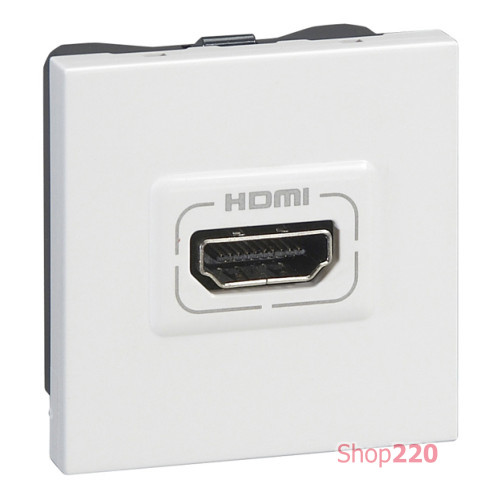 Розетка HDMI, белый, 2 мод., 78768 Legrand Mosaic
