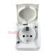Розетка 16А, IP54, накладная, белый, e.aqua.1231.gr Enext s035056