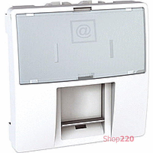 Мех. розетки RJ45 FTP кат. 5е, 2м., белый, (MG3.413.18)MGU3.473.18 Schneider Unica