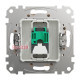 Компьютерная розетка RJ45 кат. 5е UTP, черный, Sedna Design SDD114451