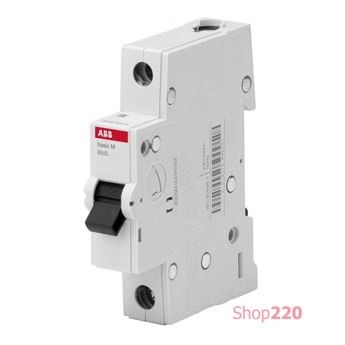 Автоматический выключатель 20А, 1 полюс, уставка C, ABB BMS411C20