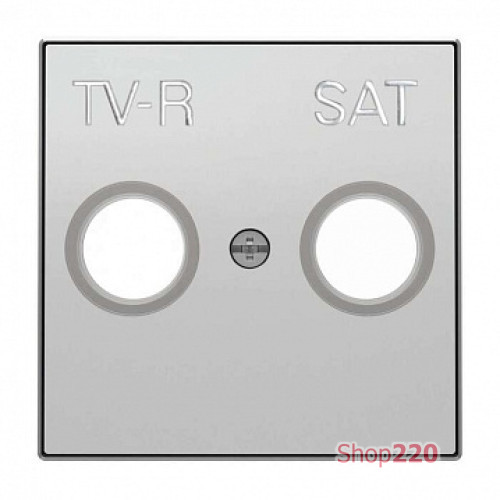 Накладка телевизионной спутниковой розетки, серебряный, Sky ABB 8550.1 PL