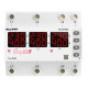 Реле напряжения с контролем тока 40А трехфазное, VA-3F40A M6R DigiTop