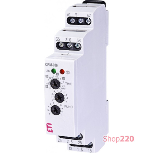 Многофункциональное реле времени CRM-93 H 230V (3x8A_AC1) ETI 2470071