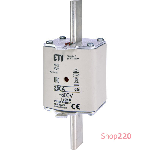 Предохранитель с индикатором NH-2 gG 280A 500V KOMBI ETI 4185220