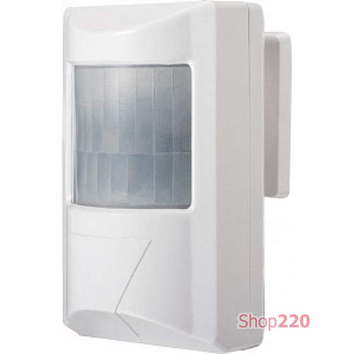 Датчик движения настенный, 180°, IP44, e.sensor.pir.38.white