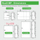 Щит 12 модулей навесной, черная дверца, Resi9 MP MIP12112S Schneider Electric