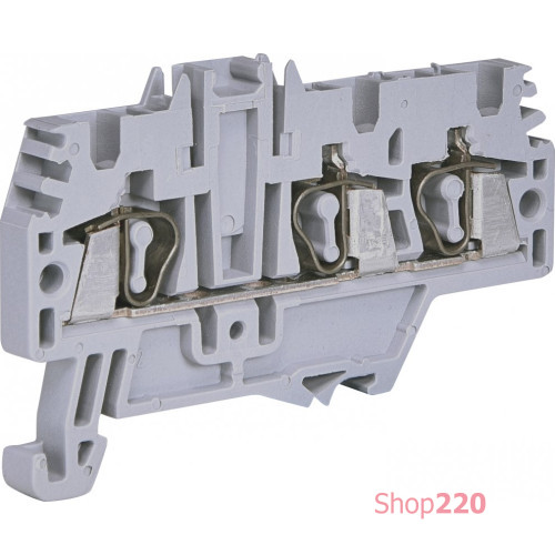 Клемма пружинная ESP-HMM.2/1+2 (2 мм кв, серая, 1вх.+2вых.) ETI 3903233
