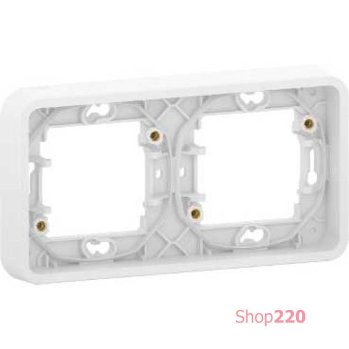 Рамка 2 поста IP55, белый, Mureva Styl Schneider MUR39101