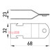 Зажим профиля монтажного для труб 3/4", e.industrial.strut.clamp.3/4" Enext i0500002