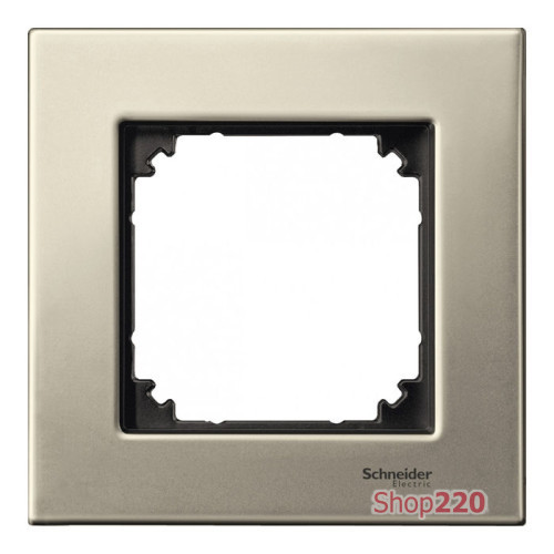 Рамка 1 пост, титан, Merten M-Elegance Металл MTN403105