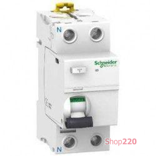УЗО 100А 300мА, 2 полюса, тип АС, iID Acti9 A9R15291 Schneider Electric