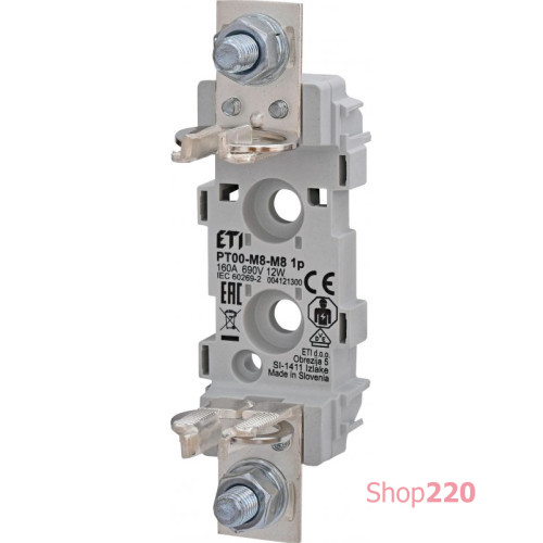 Держатель предохранителя 1p 160A (M8-M8), PT 00 ETI 4121300