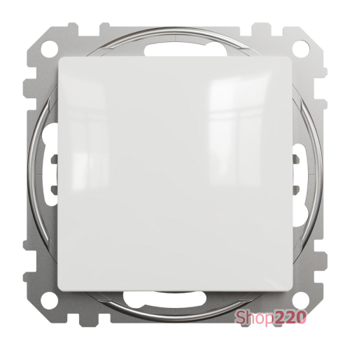 Кнопка 1 клавишная, белый, Sedna Design SDD111111