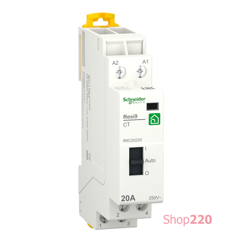 Контактор 20А, 2 полюса, Resi9 R9C20220 Schneider Electric