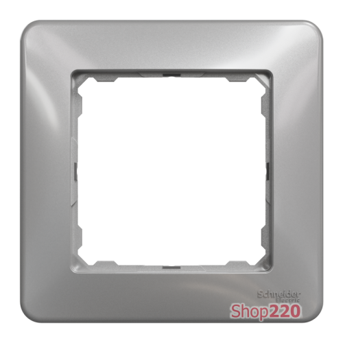Рамка 1 пост, алюминий, Sedna Design SDD313801