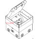 Лючок в пол с розетками, нержавеющая сталь, UDHome2 NEW Obo Bettermann 7368324