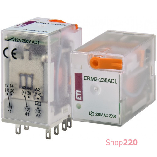 Электромеханическое реле ERM2-230ACL 2p ETI 2473005