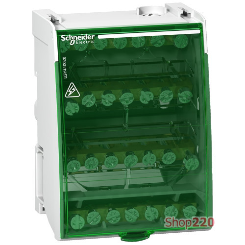 Кросс-модуль 100А на DIN-рейку, 4 полюса, Linergy DS Schneider Electric LGY410028