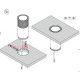 Выдвижной блок розеток 2х220В + USB тип A+C + беспроводная зарядка, черный, Versalift ASA 060.47F.00115